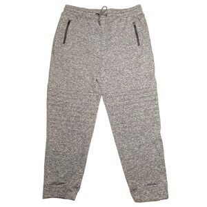 Dvision Mens Pants Heather Gray Moto Jogger with 2 Side Zipper Pockets Size XXL